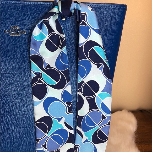 Coach Accessories - FINAL PRICE Coach 100% silk ponytail scarf